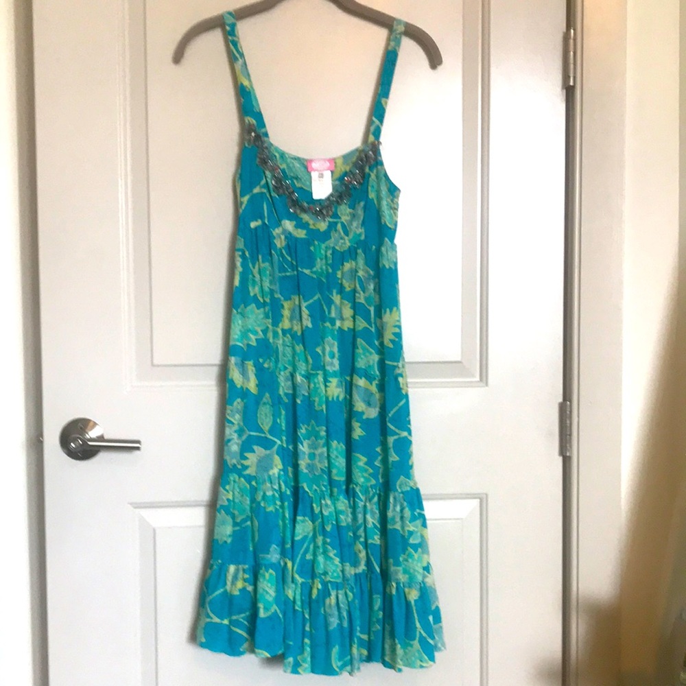 Blugirl by Bluemarine 100% silk tiered dress